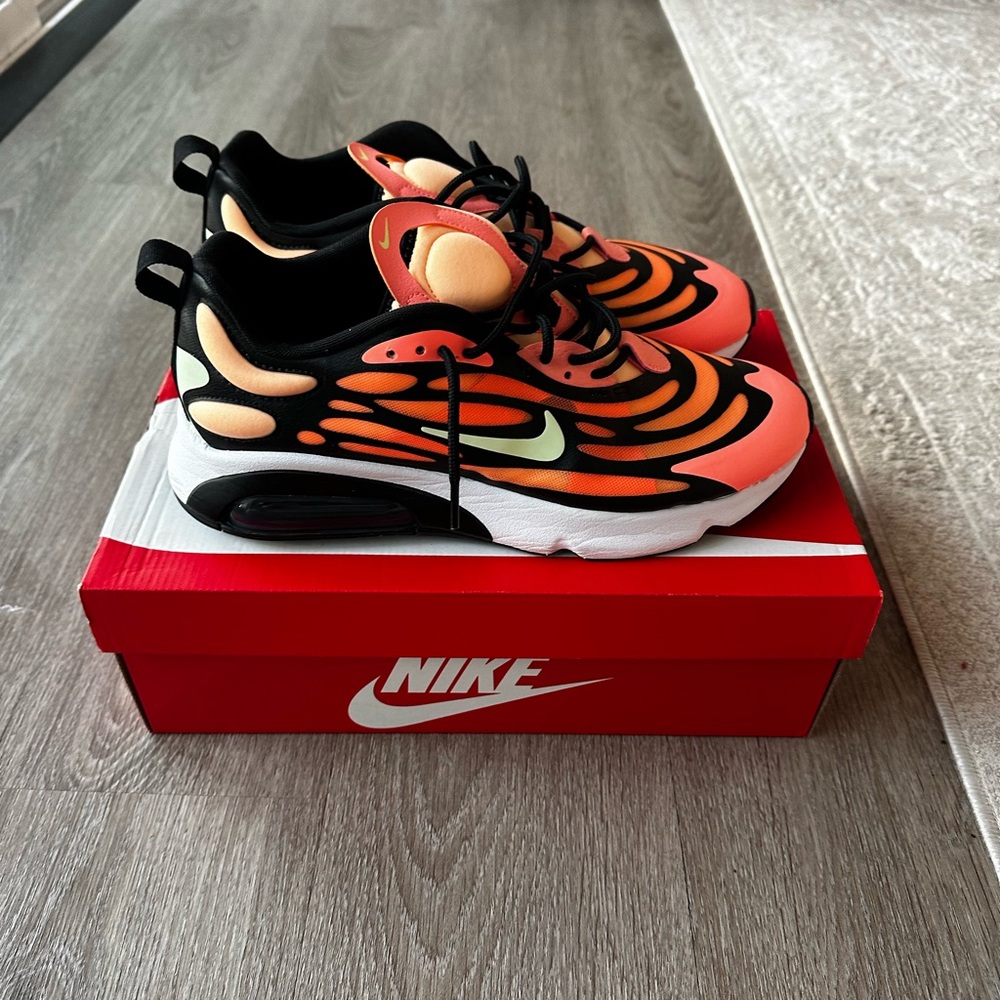 Nike Orange and Black Air Max Sneakers